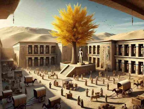 strom stred namestia staroveky egypt