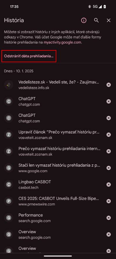 ako vymazat historiu prehliadania internetu android_2