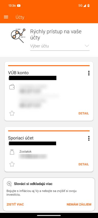 sporiaci ucet aplikacia banky